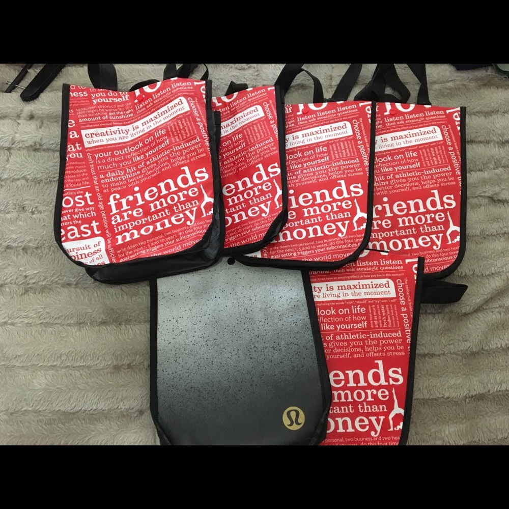 Bundle of 6 Lululemon Bags